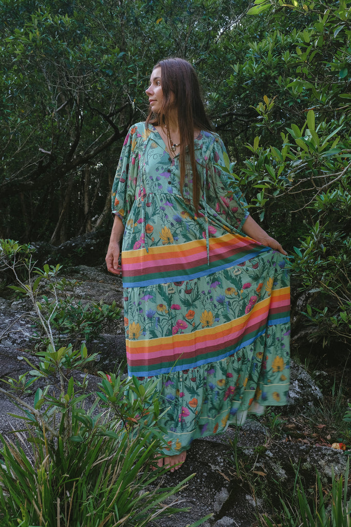 Frida Maxi Dress - Nymphs - Sage